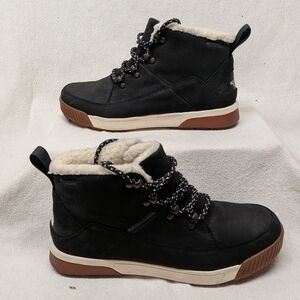 The North Face Women's Sierra Mid Lace Waterproof Boots, Black, Size 8.5